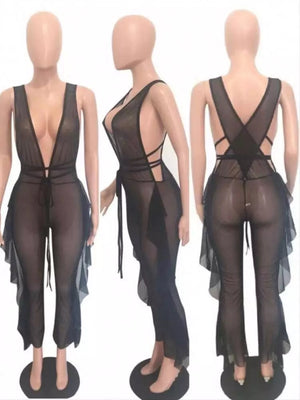‘Ruffled Feathers’ Swimsuit Cover - Up
