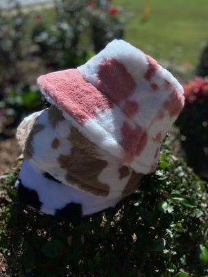 Cow Print Bucket Hats