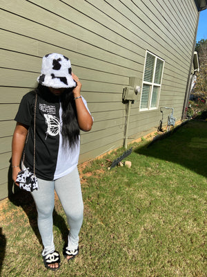 ‘Cut the Check’ Split Leggings