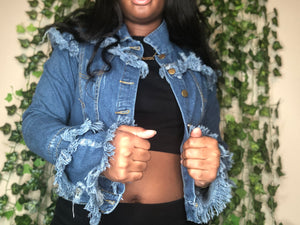 ‘Go With the Flow’ Frayed Jacket