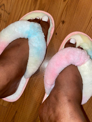 Cotton Candy Keep Me Warm Slippers