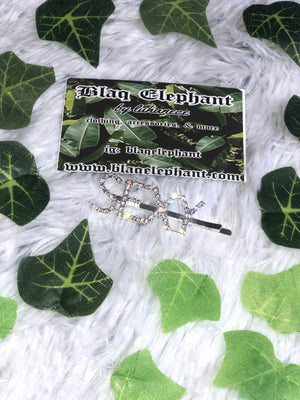 Silver Hair Clips