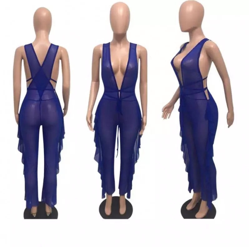‘Ruffled Feathers’ Swimsuit Cover - Up