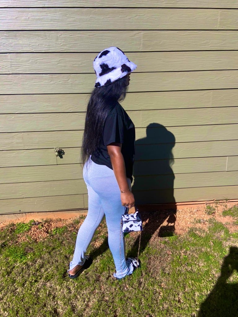 ‘Cut the Check’ Split Leggings