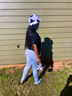 ‘Cut the Check’ Split Leggings