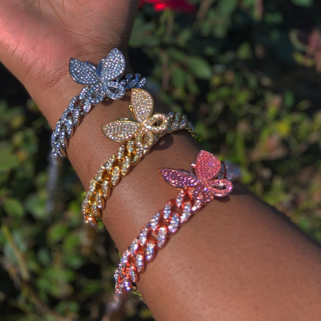 Butterfly Cuban Bracelets