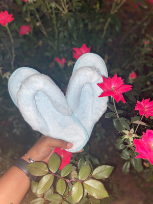 Keep Me Warm Slippers - Light Blue